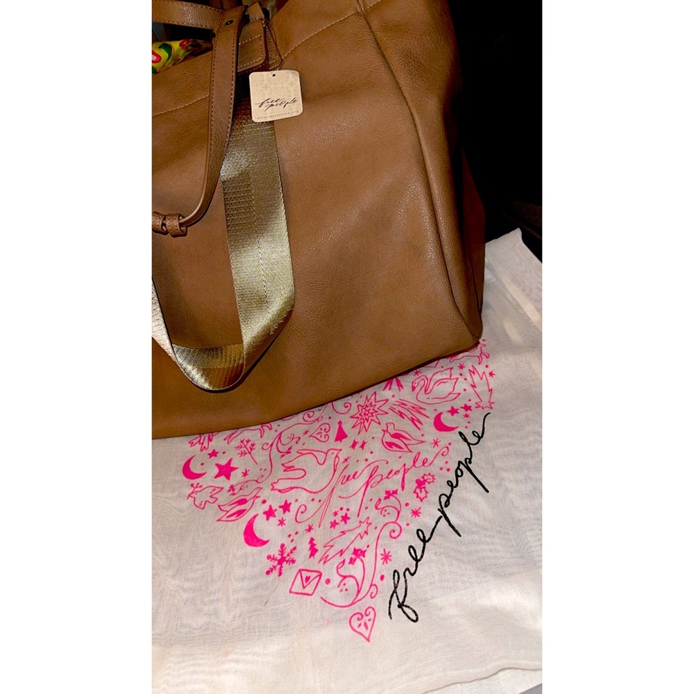 Free People Vegan Leather Tote Bag